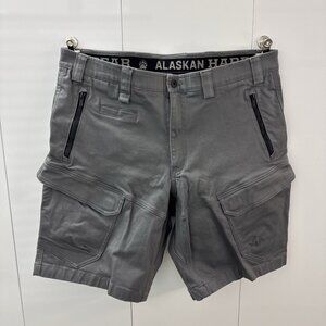 Alaskan Hardgear Shorts Mens 40 Relaxed Fit Gray Outdoor Hike Zip Pocket Cargo